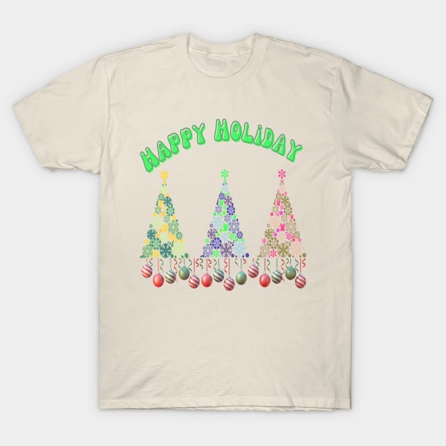 Christmas gift idea, beautifully styled Christmas trees. T-Shirt by Papilio Art